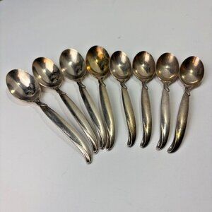FLAIR 1847 Rogers Bros IS Silverplate Flatware Silverware 8 Spoons - 2 sizes